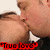 A four- shows a couple kissing with red "True love" text; the top-left has slightly different facial positioning than others