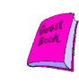 Animated sequence of a pink-covered book transforming into an open journal with pens and a bookmark, then closing back to the cover.