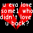 Red broken heart shape with white text reading "u eva love some1 who didn't love u back?" on black background.