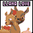 Pixelated brown llama with red heart on head, holding pink object, in animated sequence showing multiple poses and expressions.