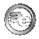 A 3x3 contact sheet of eight grayscale animated frames showing a metallic ring with stylized letters rotating inside it, arranged left-to-right and top-to-bottom on a gray background.