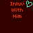 Red text reading "Inluv With Him" on dark background with cyan heart symbol above "Inluv" on left side.