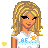 Pixel art of a blonde woman in white clothing with 'ASF girl' text, showing two facial expressions and partial body views.