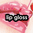 Four distinct lip-focused images arranged in a , each with overlaid text and unique color schemes