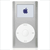 Six color variations of a classic MP3 player icon with Apple logo on screen, arranged in two