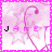 Animated sequence of a pink-themed icon with star patterns and the name 'JANET' partially displayed across frames.