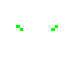 A white stick figure with green hands and feet performs a sequence of motion poses against a solid gray background.