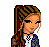Pixel art contact sheet showing a female character in country-themed attire with text "sweet country babe" on the right side.