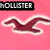 Animated sequence showing a pink Hollister logo, a moose, an eagle, a monkey, and color-changing birds with text overlays.