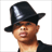 A 48x48 pixel buddy icon featuring a person wearing a black fedora with a shiny brim on the left side and a white "B2K" logo with a right-pointing arrow on a black background on the right side, displayed as two separate frames in a contact sheet layout.