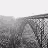A 48x48 pixel buddy icon featuring a grayscale bridge image on the left and black pixelated text reading "what road will you choose?" on the right, displayed as part of an animated contact sheet with two frames.