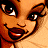 A pixelated cartoon-style buddy icon featuring a smiling woman's face on the left and green text reading "Original Icons .com" on a dark green background to the right, displayed as two frames in a contact sheet layout.