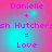 Pixelated text displays 'Danielle + sh Hutchersh Hutchers = Love' on a pink-to-cyan gradient background with subtle circular light effects.