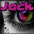 A split-screen icon with a grayscale eye and rainbow pupil on the left, and a black-and-white cartoon figure holding a microphone on the right, both overlaid with pink text.