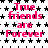A static image with repeated text 'True friends are Forever' in pink over a black star pattern background.
