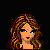 Pixel art contact sheet showing two distinct character frames with visible text "Krista" on a black background.