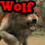 A pixelated image with four distinct sections: a wolf, a moon with a scar, two anime-style characters, and the number 98.