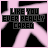 pixelated icons with pink and black backgrounds, each displaying the text 'LIKE YOU EVER REALLY CARED' in varying color schemes