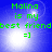 Green text on blue background reads 'Malina is my best friend =]' with four identical showing slight variations in light effects