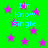 Green background with pink stars and cyan text reading "I'm Know Single" in pixelated font.