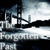 A grayscale animated scene shows a bridge over water with text reading 'Forgotten Past' below, where the lower portion of the image shifts between frames.