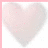 A static image shows a light pink heart on white background and a green cartoon hippo on blue background.