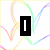 four shows a rainbow heart background with black text boxes containing 'I', 'love', and 'dover' in white pixelated font