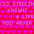 Pixelated red background with repeating pink heart pattern, displaying mirrored text elements including '33 STERLINK33', 'KNIGHT', '4 LIFE', and 'HDD 4EVER' in light pink.