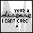 A black-and-white pixelated image with text 'YOUR A Disease I CAN'T CURE' and a heart symbol, showing variations in the word 'YOUR' spelling and heart fill state.