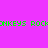 Green pixelated text repeats across a pink gradient background with yellow circular highlights.