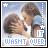 Pixelated image of two people in close embrace with a star symbol and distorted text at the bottom.