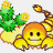 A pixelated animated buddy icon featuring a yellow cartoon scorpion with a smiling face, green cactus with orange flowers, and black text displaying "Scorpio oct. 24 - nov. 22" on the right side.