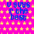 A static image with a bright pink background covered in yellow stars, displaying blue text that reads "u guys r the best" repeated six times.