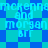 Pixelated blue and cyan diamond-patterned background with repeated text 'mckennemckenner and morgan BRT' in light blue.