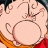 A pixelated anime-style buddy icon featuring a character's torso with visible tattoos and an orange outfit, alongside text reading "Anime IM" and "COM" on a black background.