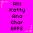 A static image with a bright pink background displays repeated text labels and star-shaped decorations in yellow and light purple.
