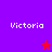 Four quadrants display 'Victoria' text with a red star on purple background and blue star on red background.
