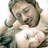 Pixelated image of two people in close physical contact with pink text overlay reading 'Sometimes, there's only one thing left to say P.S. I Love You' on white background.