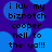 Pixelated text on a blue and purple background with repeating circular patterns.