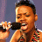 A pixelated contact sheet showing two frames of an animated icon featuring a person singing into a microphone on the left and green text reading "Original Icons .com" on the right against a dark background.