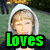 Four-person with text overlays: green 'Loves', purple 'Cody', yellow 'Simpson', blue 'GeorgiaD47' over individual portraits