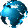 Twenty-five blue-toned globe icons arranged in a , each showing a different rotation of Earth with visible continents and oceans
