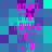 Pixelated text repeats vertically on a blue and purple background with cyan accents