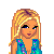 Pixel art of two female characters with distinct hair colors and outfits, accompanied by text reading "Hair Color Doesn't Make A Difference!!"