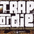 Pixelated text 'TRAP OR DIE' repeated in two on a brown textured background with visible pixelation and partial gray overlay