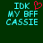 Pixelated text on dark green background with cyan letters and red heart symbol; left side shows heart, right side does not.