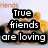 Four- of text overlays on a blurred background with yellow and brown tones, each displaying different phrases about friends