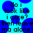 Pixelated text on a cyan background with blue circular shapes, displaying phrases about caring and being left alone.