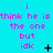A static image with cyan background and repeated pink text reading "i think he is the one but idk" across three , each containing a distinct symbol at bottom