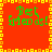 Red background with yellow pixelated border and green text reading 'Pet friends!' in four quadrants.
